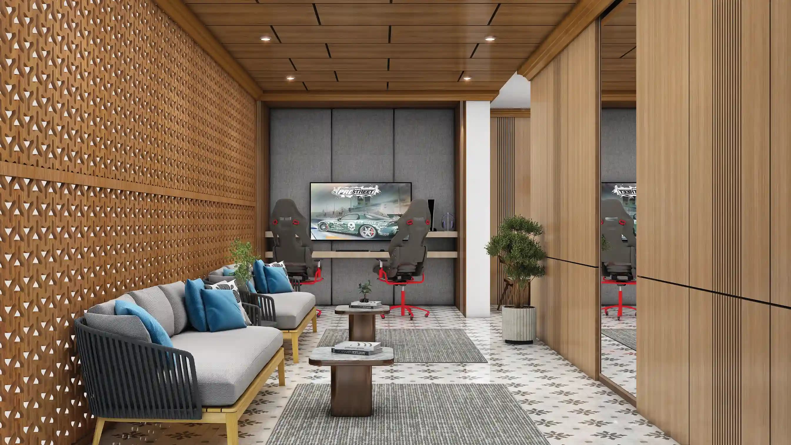 Artisan lobby floor at Indian Earth