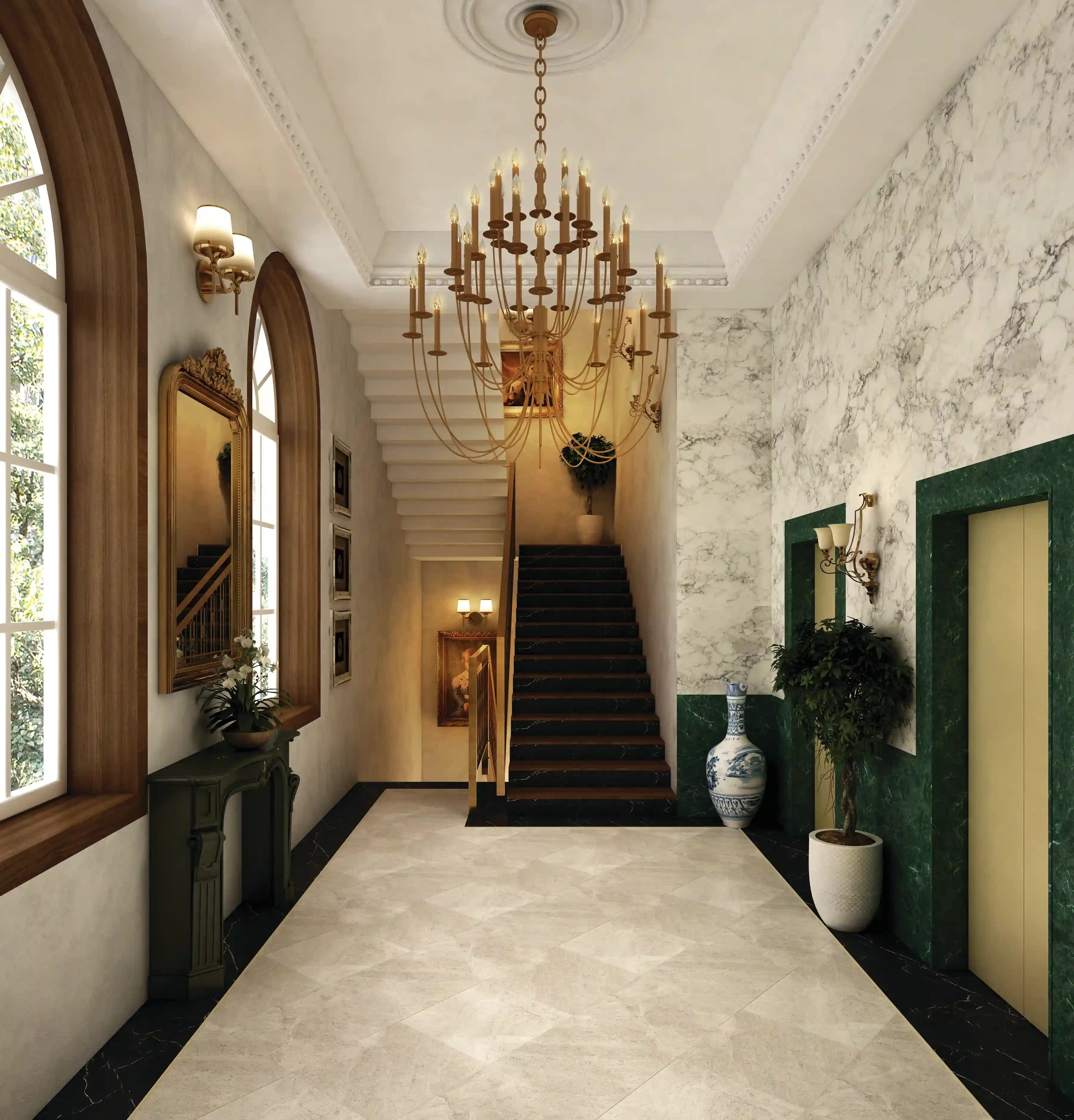 Lift lobby at Classic Indian Earth