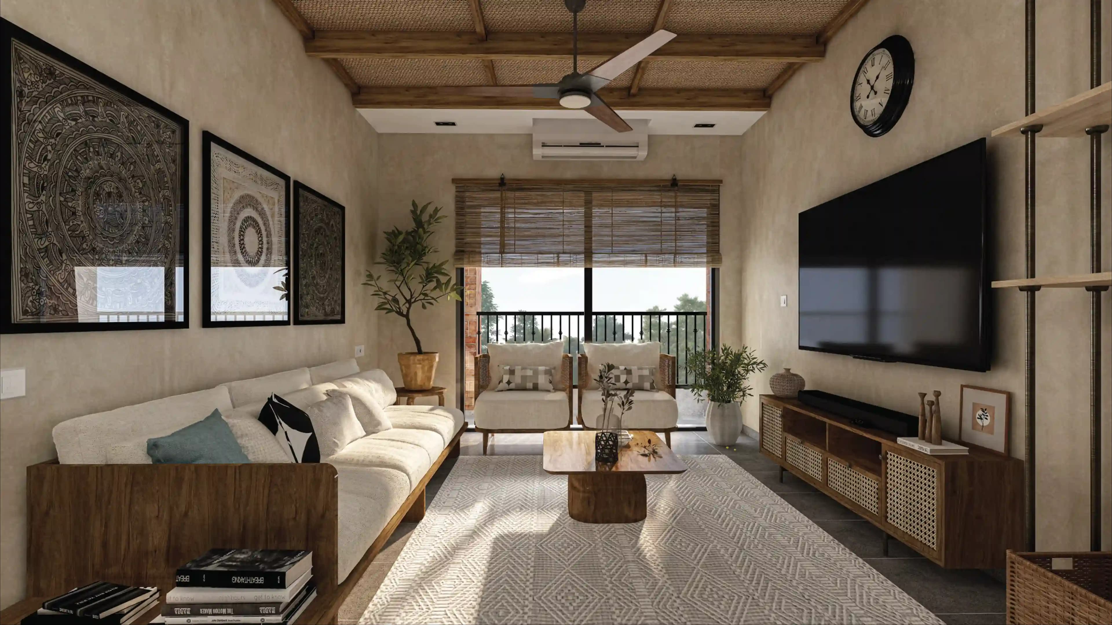 Living room at Classic Indian Earth