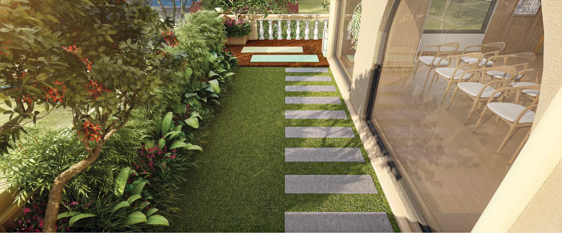 Community amenity deck at Indian Earth