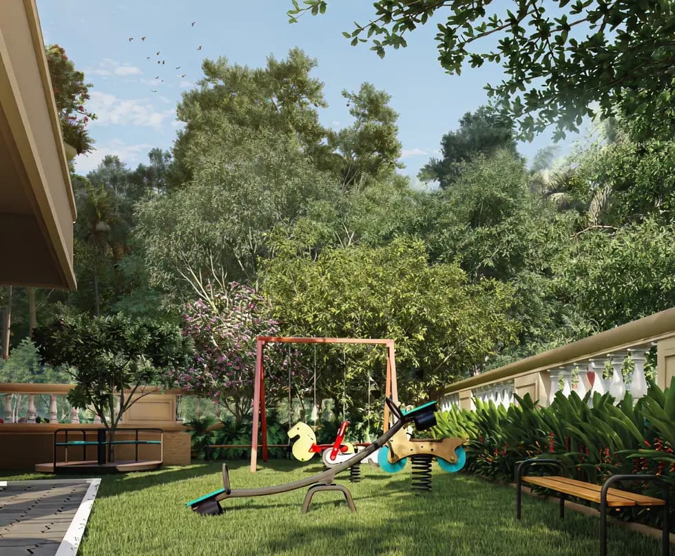 Outdoor recreation area at Indian Earth
